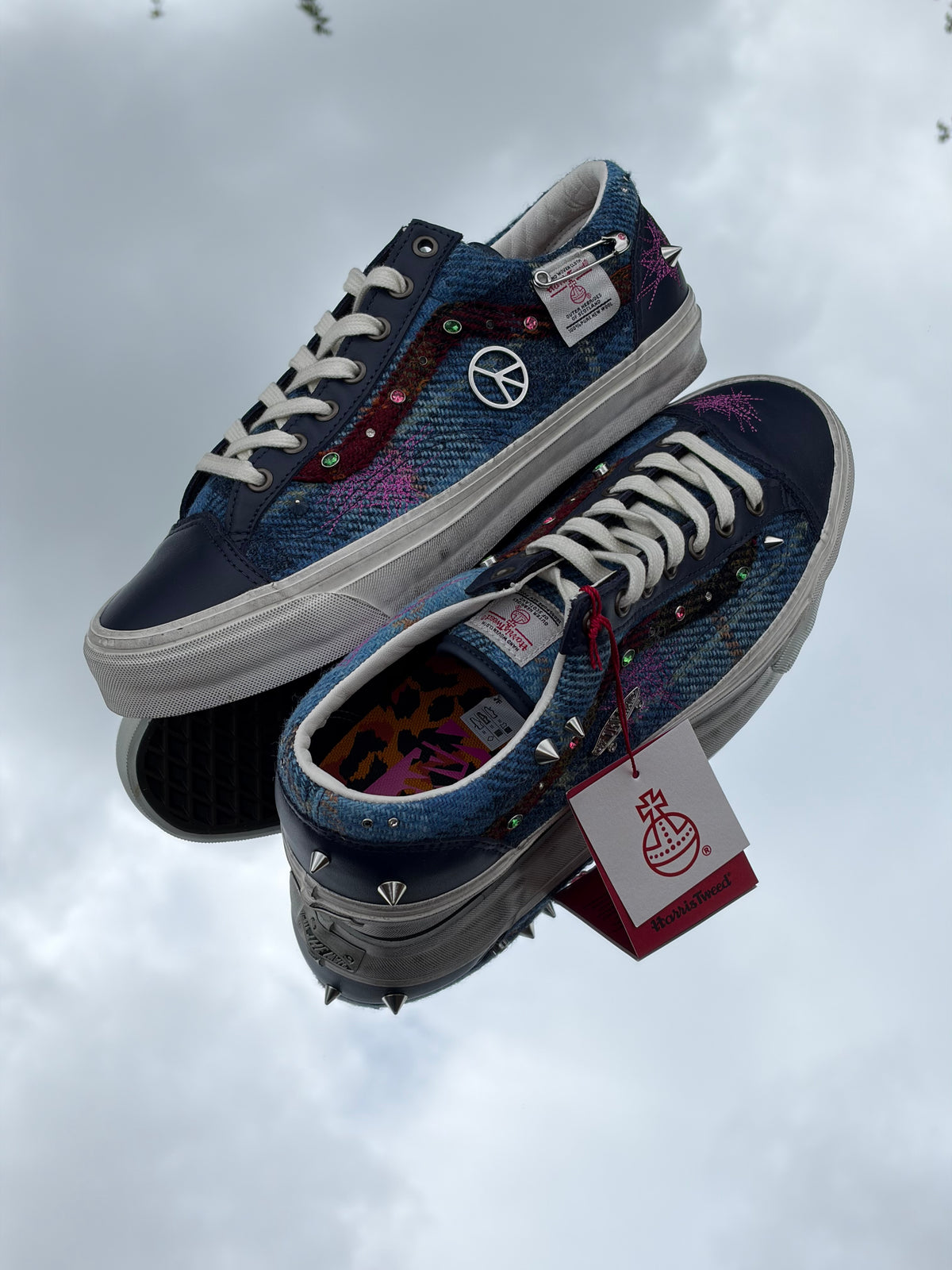 Vans LX Old Skool 36 Navy X Harris Tweed - Taille 44