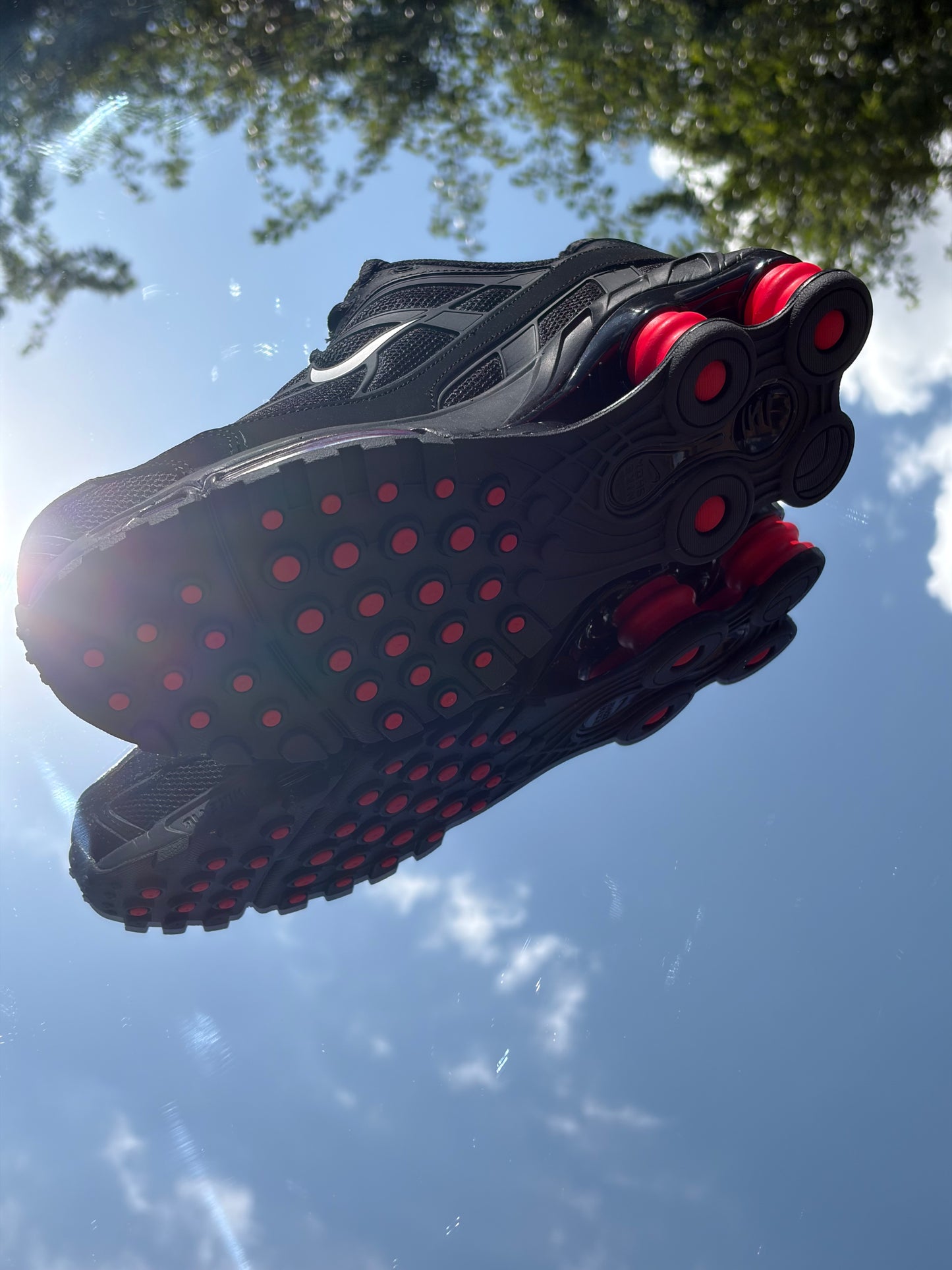 Nike Shox Ride 2 Black Metallic Silver Red - Taille 42