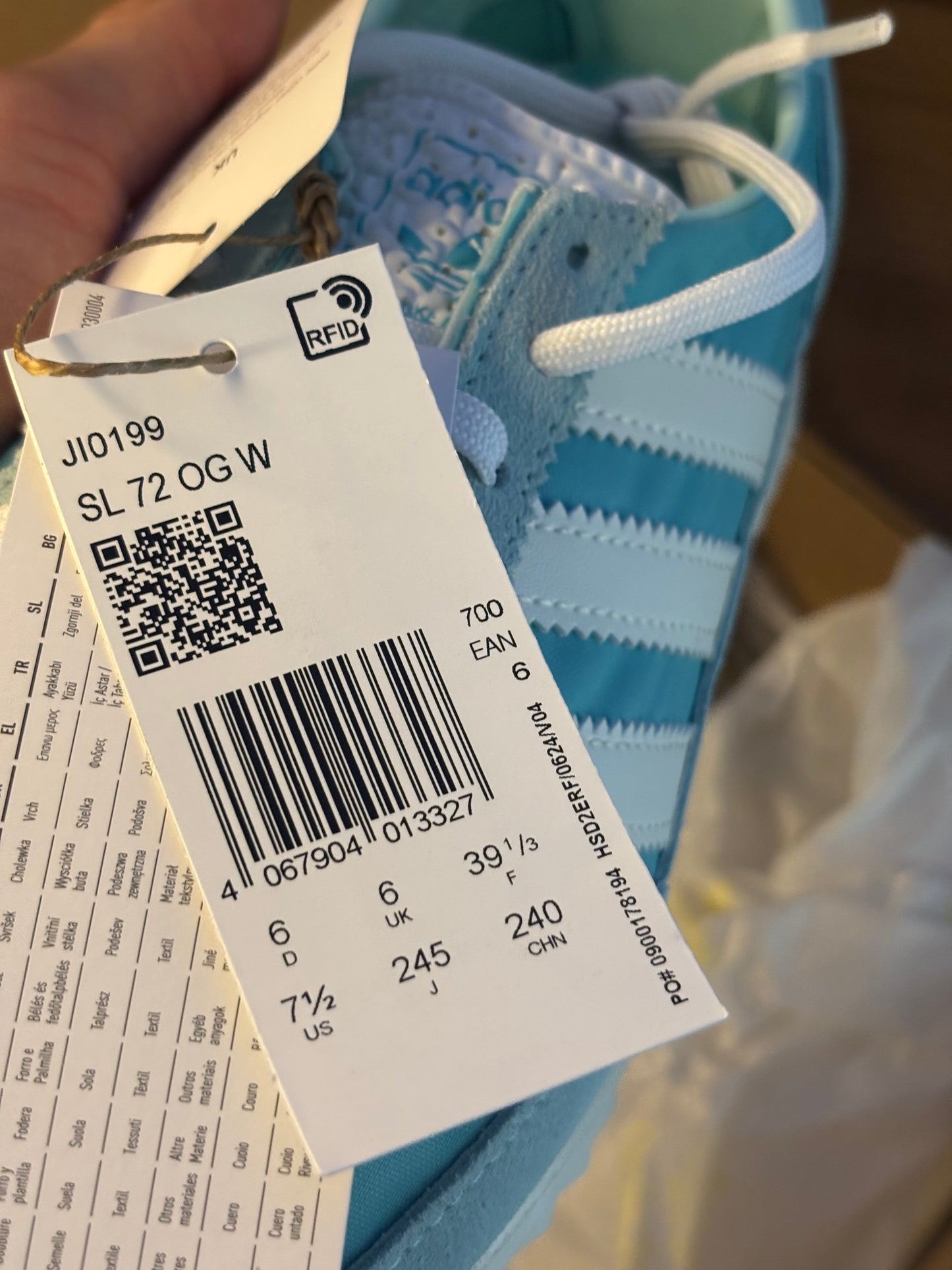 Adidas SL 72 OG Easy Mint - 39.5