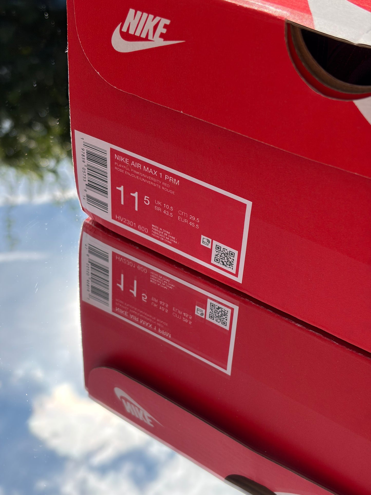 Nike Air Max 1 Valentine’s Day Playful Pink University Red - Taille 45,5