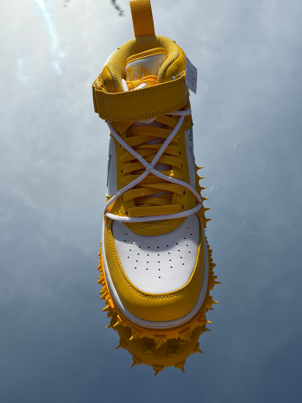 Nike Air Force 1 Mid SP X Off-White White Varsity Maize - Taille 40,5