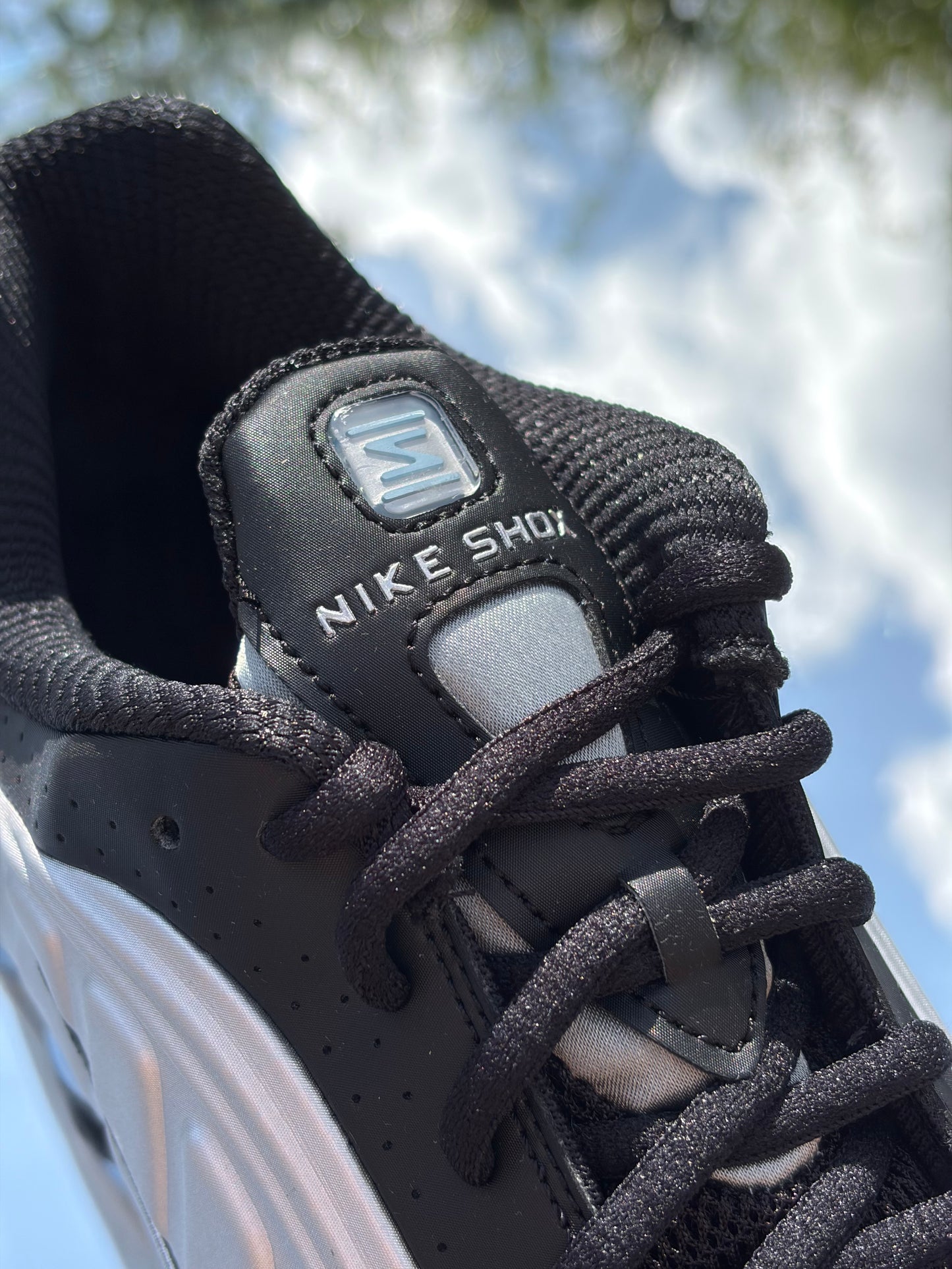 Nike Shox R4 Metallic Silver Black Psychic Blue - Taille 44