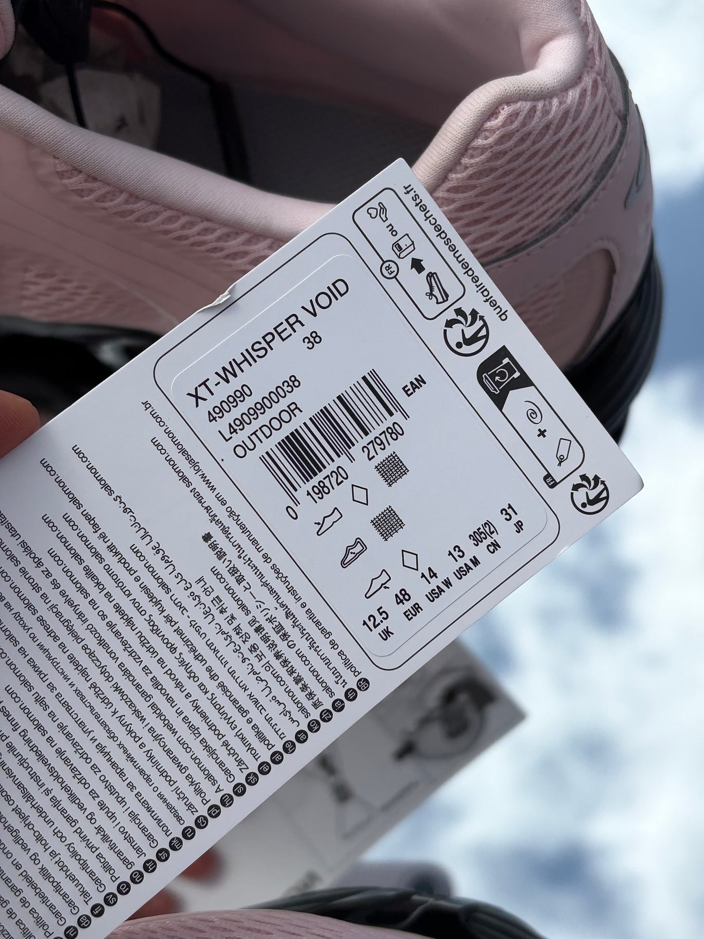 Salomon XT-Whisper Void Icy Pink Black Silver - Taille 48