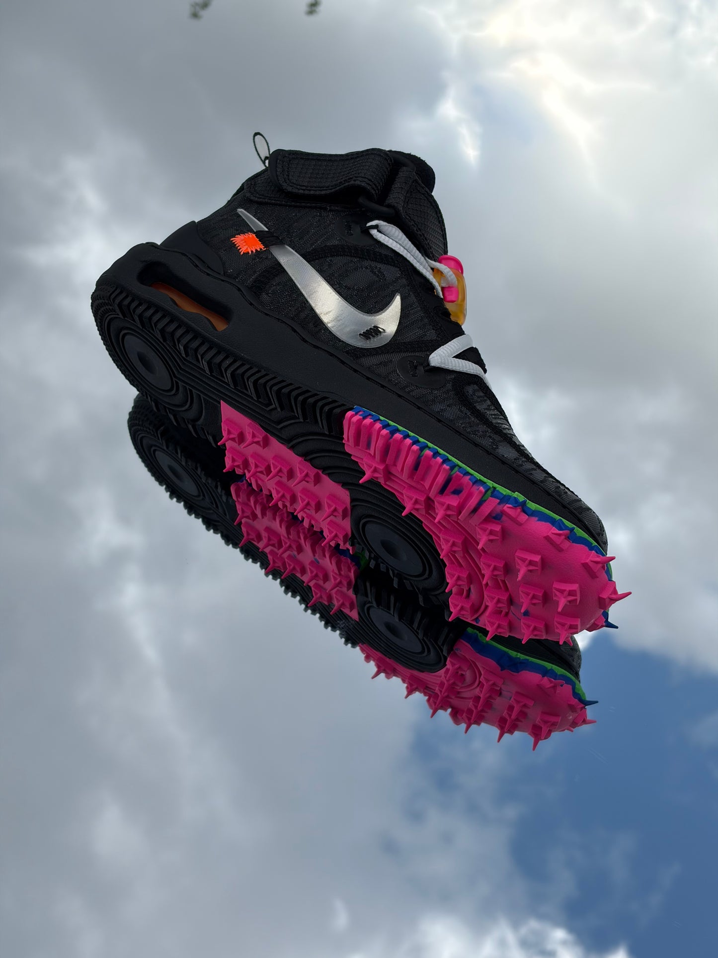 Nike Air Force 1 Mid Black Clear Black X Off-White - Taille 38,5