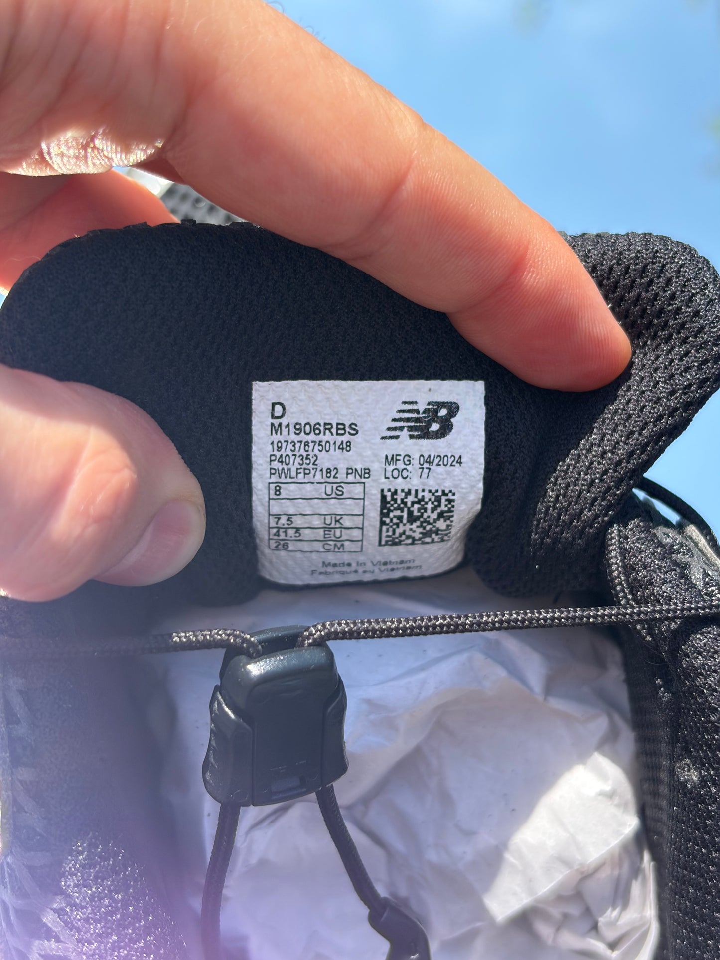 New Balance 1906R Black X The Basement - Taille 41,5