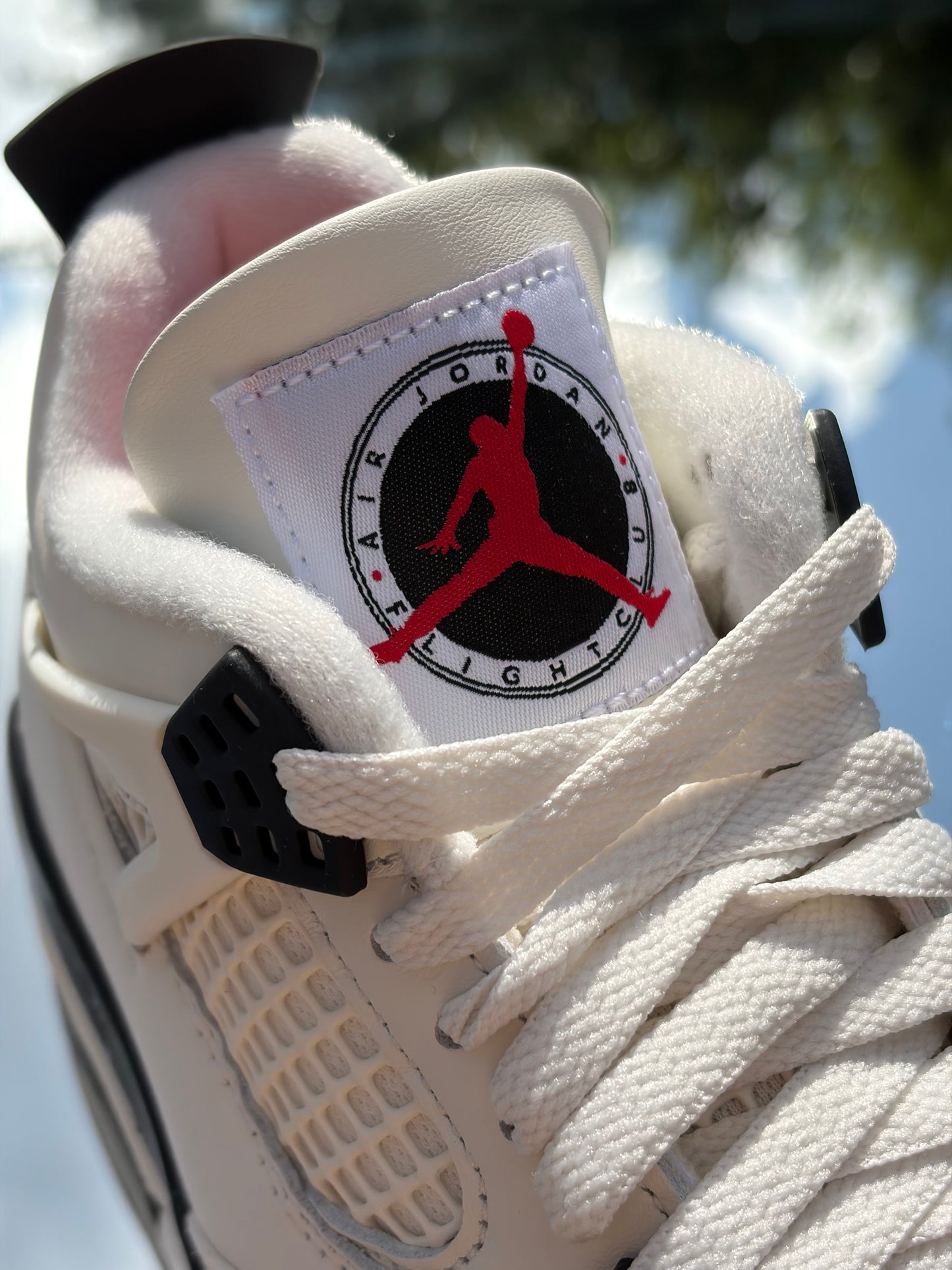 Air Jordan 4 Retro OG Flight Club Sail Black University Red - Taille 36,5