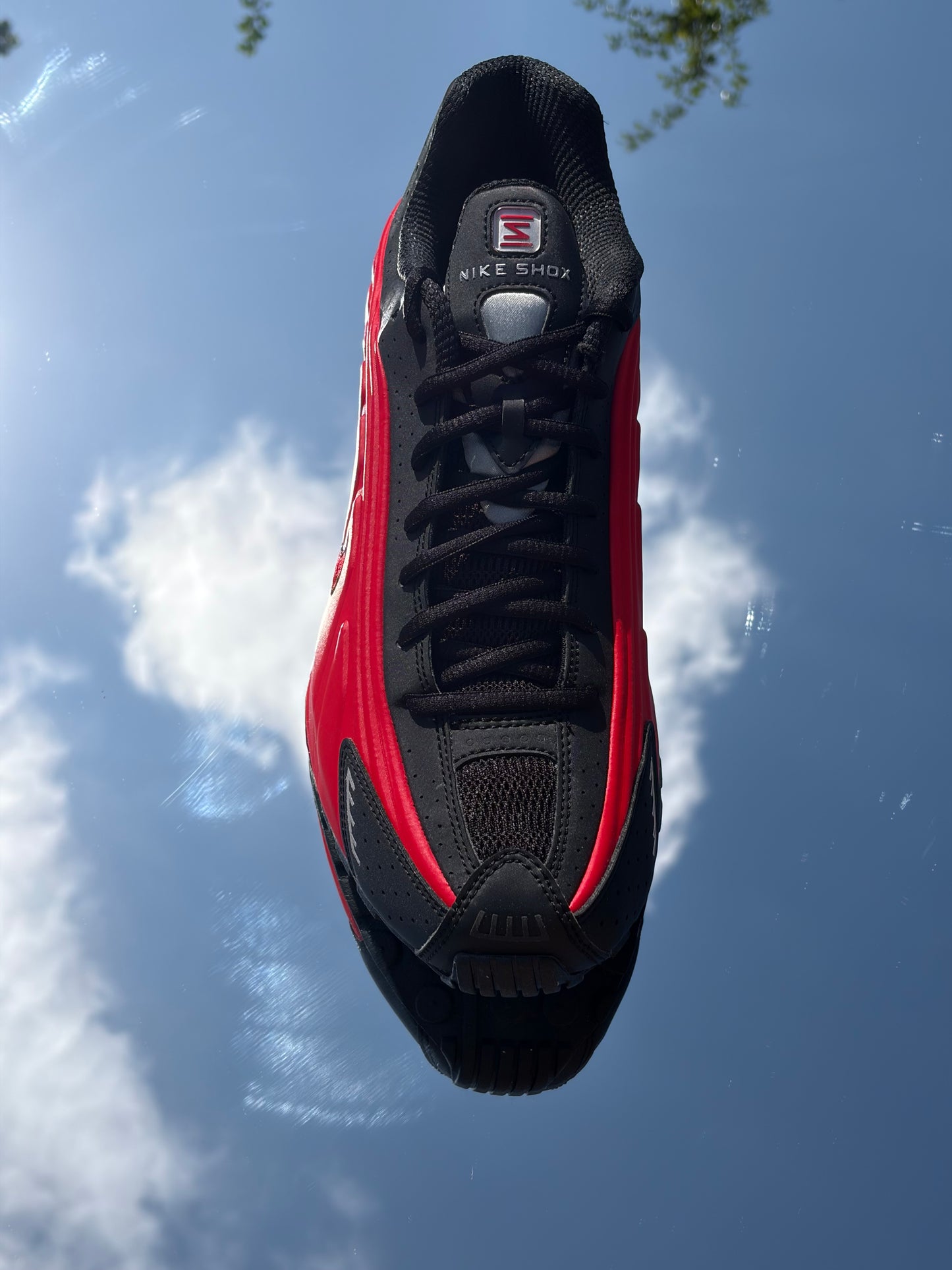 Nike Shox R4 University Red Black Silver - Taille 44