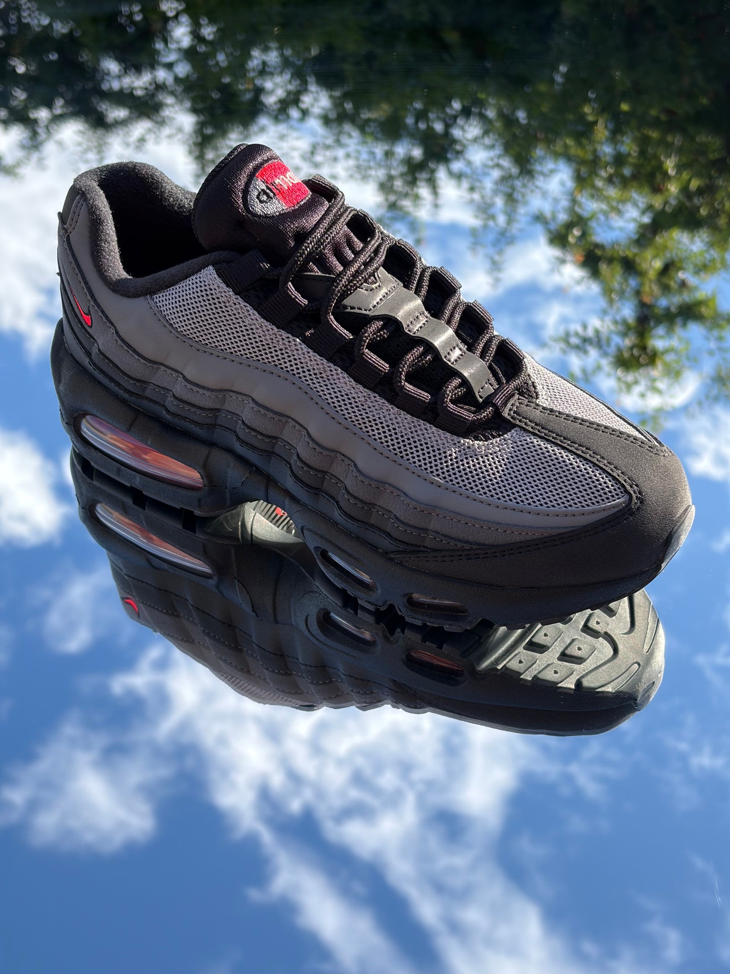 Nike Air Max 95 Black Bright Crimson - Taille 38,5