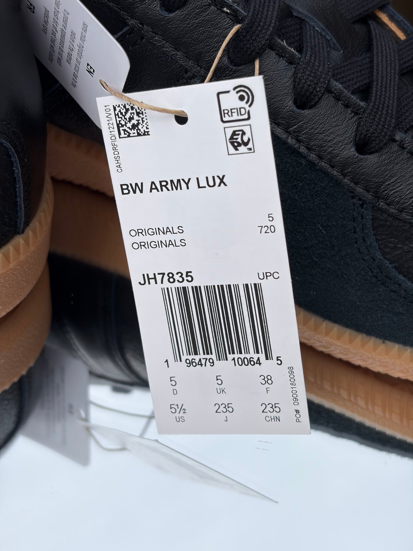 Adidas BW Army Lux Black Gum - Taille 38