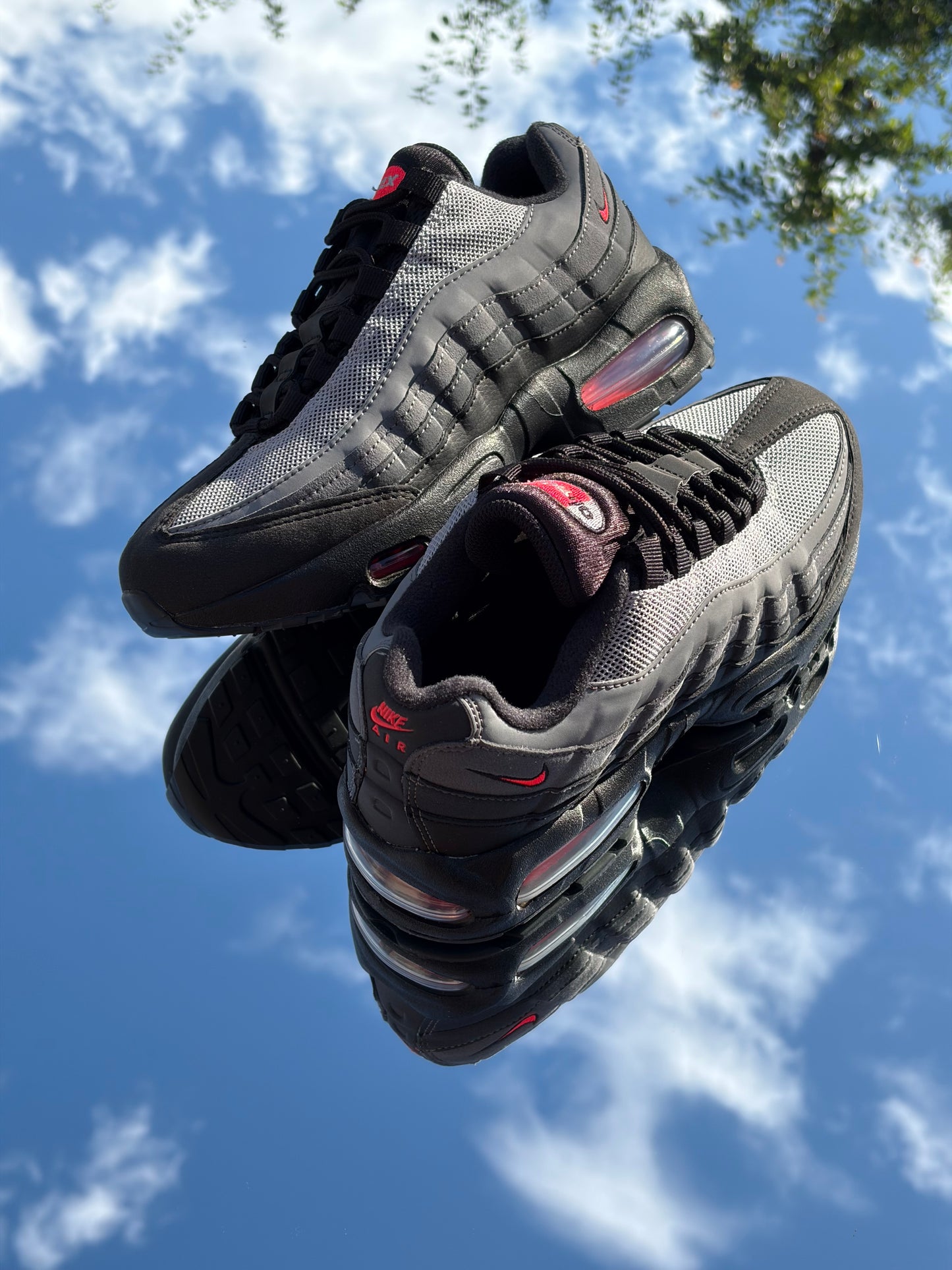 Nike Air Max 95 Black Bright Crimson - Taille 38,5