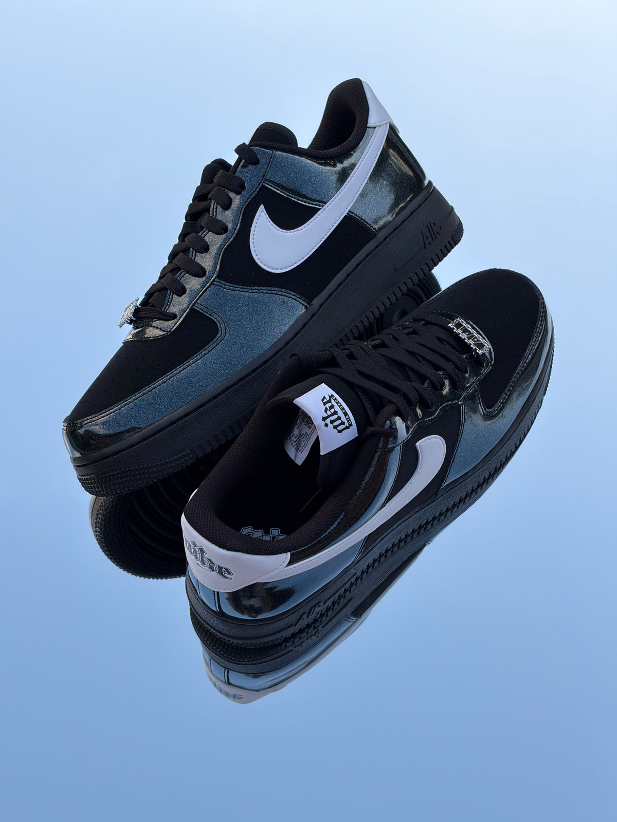 Nike Air Force 1 Low ´07 LV8 Glam Rock Black White - Taille 47