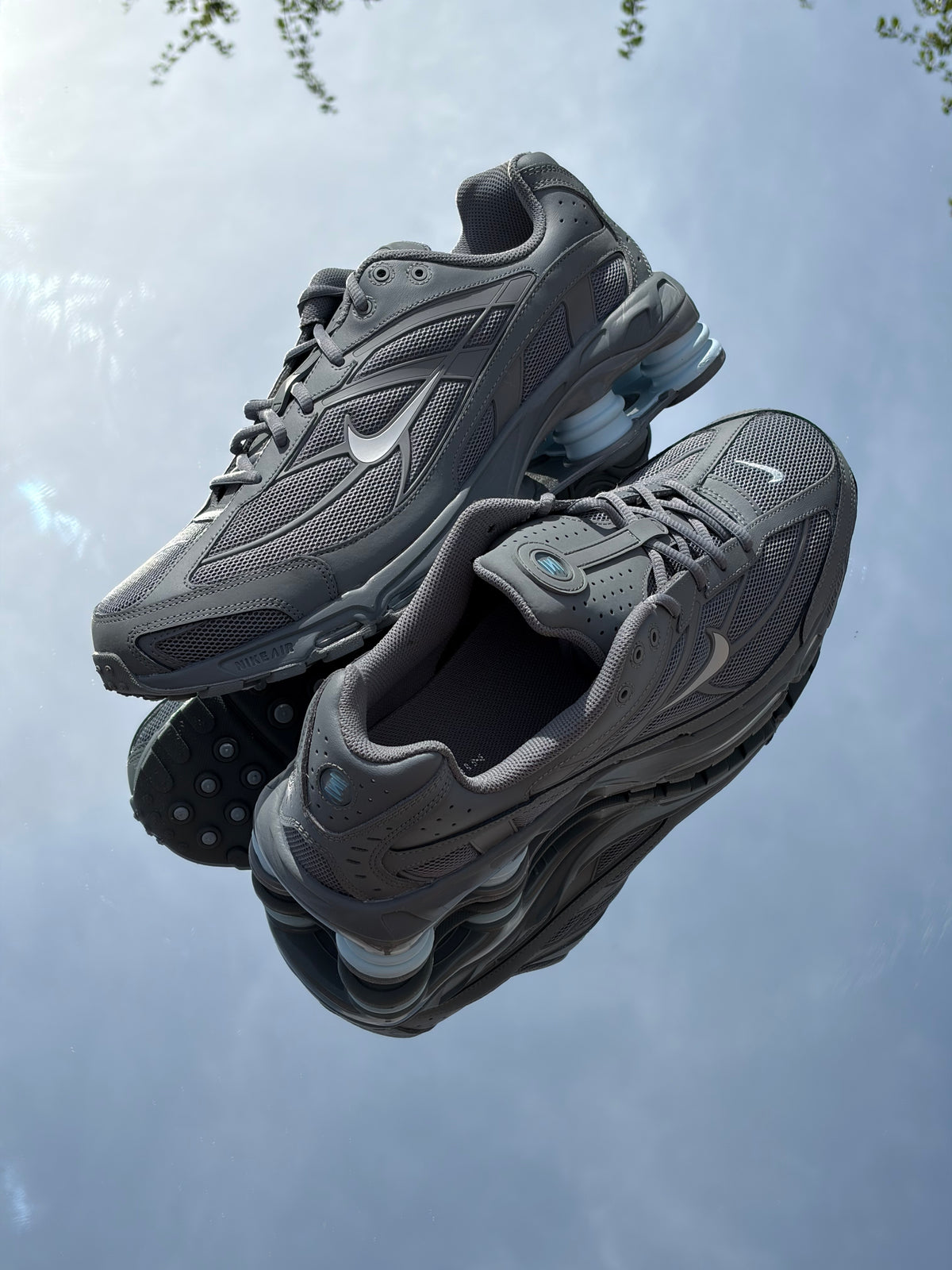 Nike Shox Ride 2 Cool Grey Celestine Blue Metallic Silver - Taille 47,5