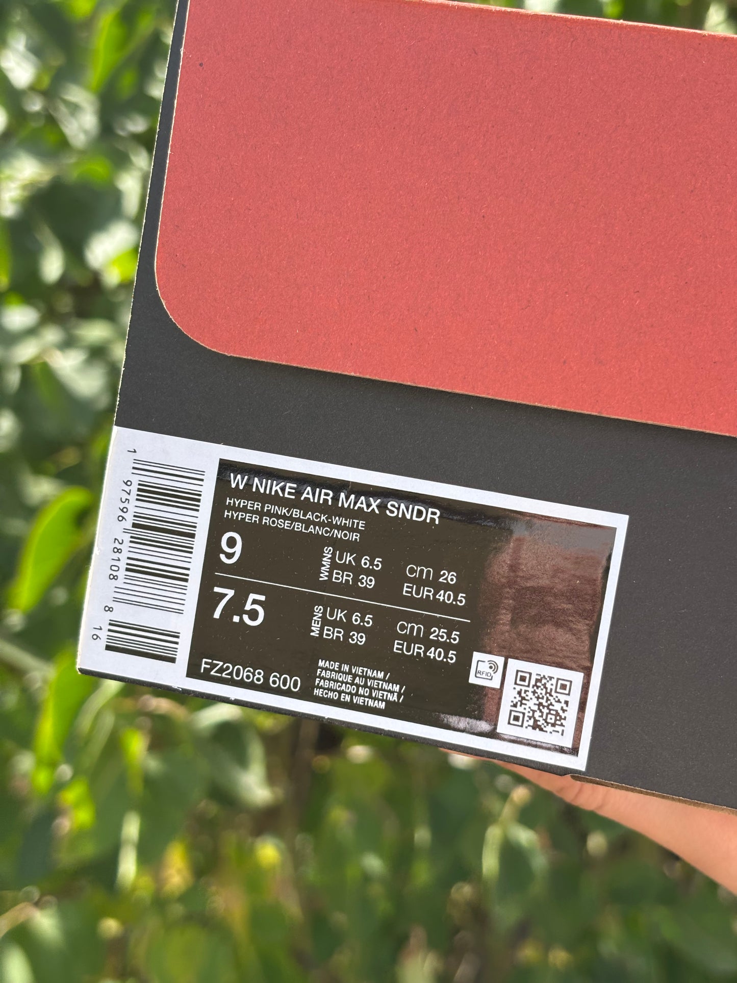 Nike Air Max Sunder Hyper Pink - 40,5