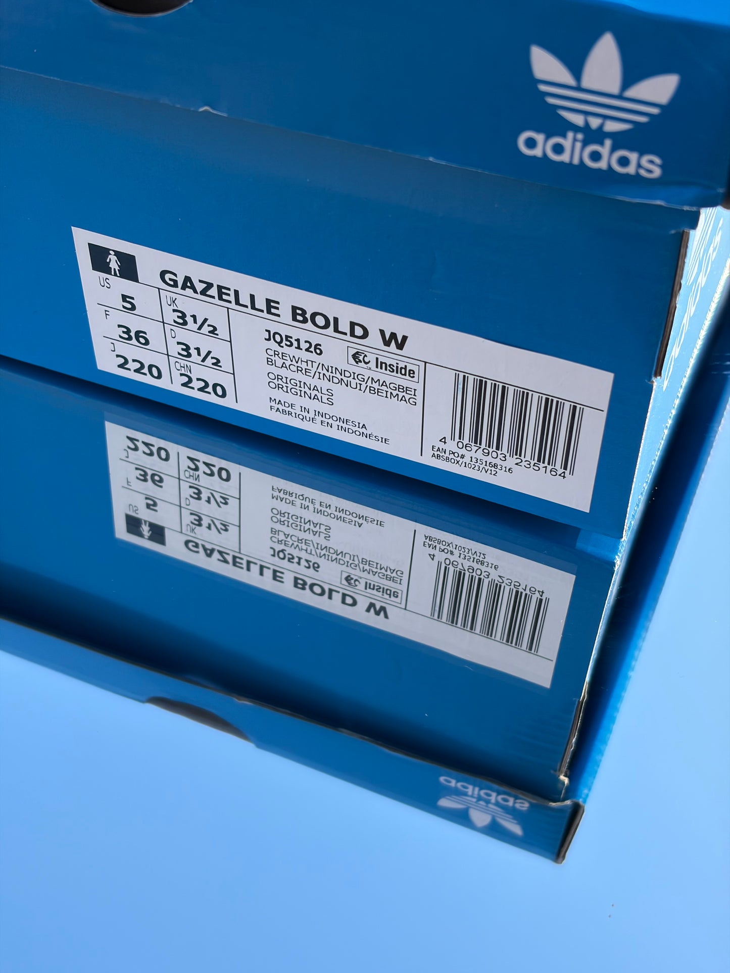 Adidas Gazelle Bold Cream Night Indigo - Taille 36