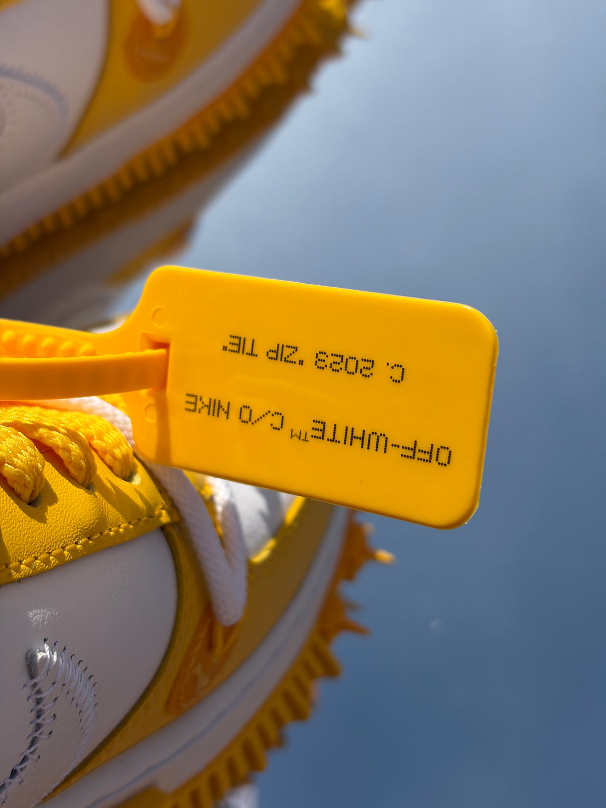 Nike Air Force 1 Mid SP X Off-White White Varsity Maize - Taille 40,5