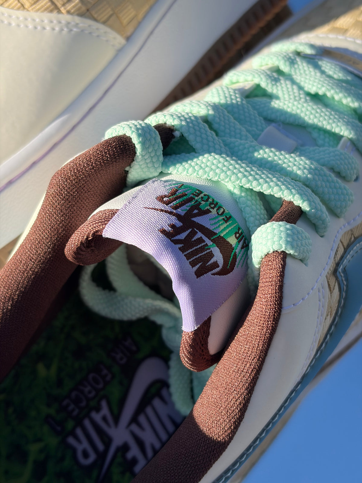 Nike Air Force 1 Low Retro QS Easter Basket Summit White Glacier Blue - Taille 39