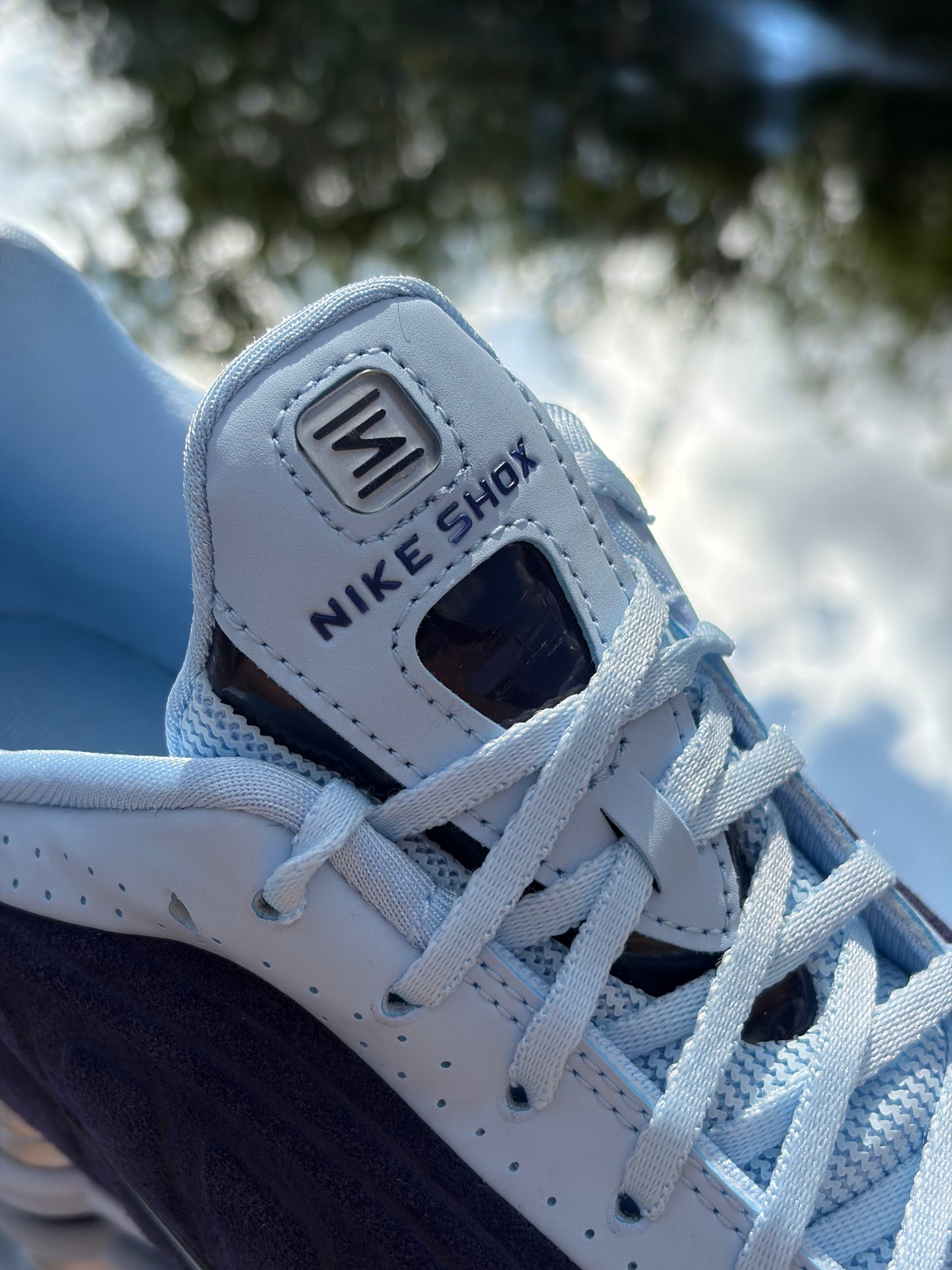 Nike Shox R4 Celestine Blue Imperial Purple - Taille 40,5