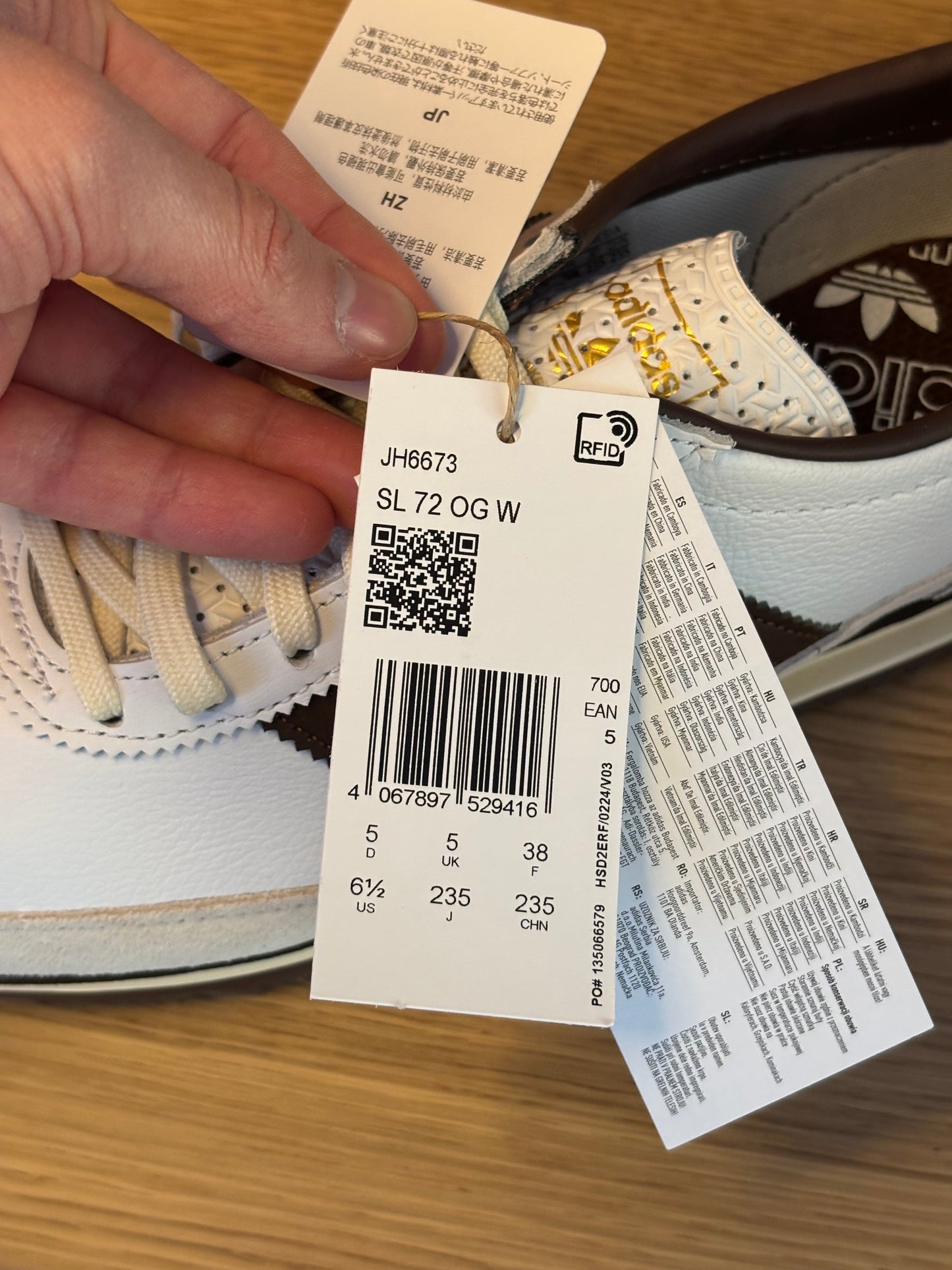 Adidas SL72 OG White Auburn Cream (Taille 38)