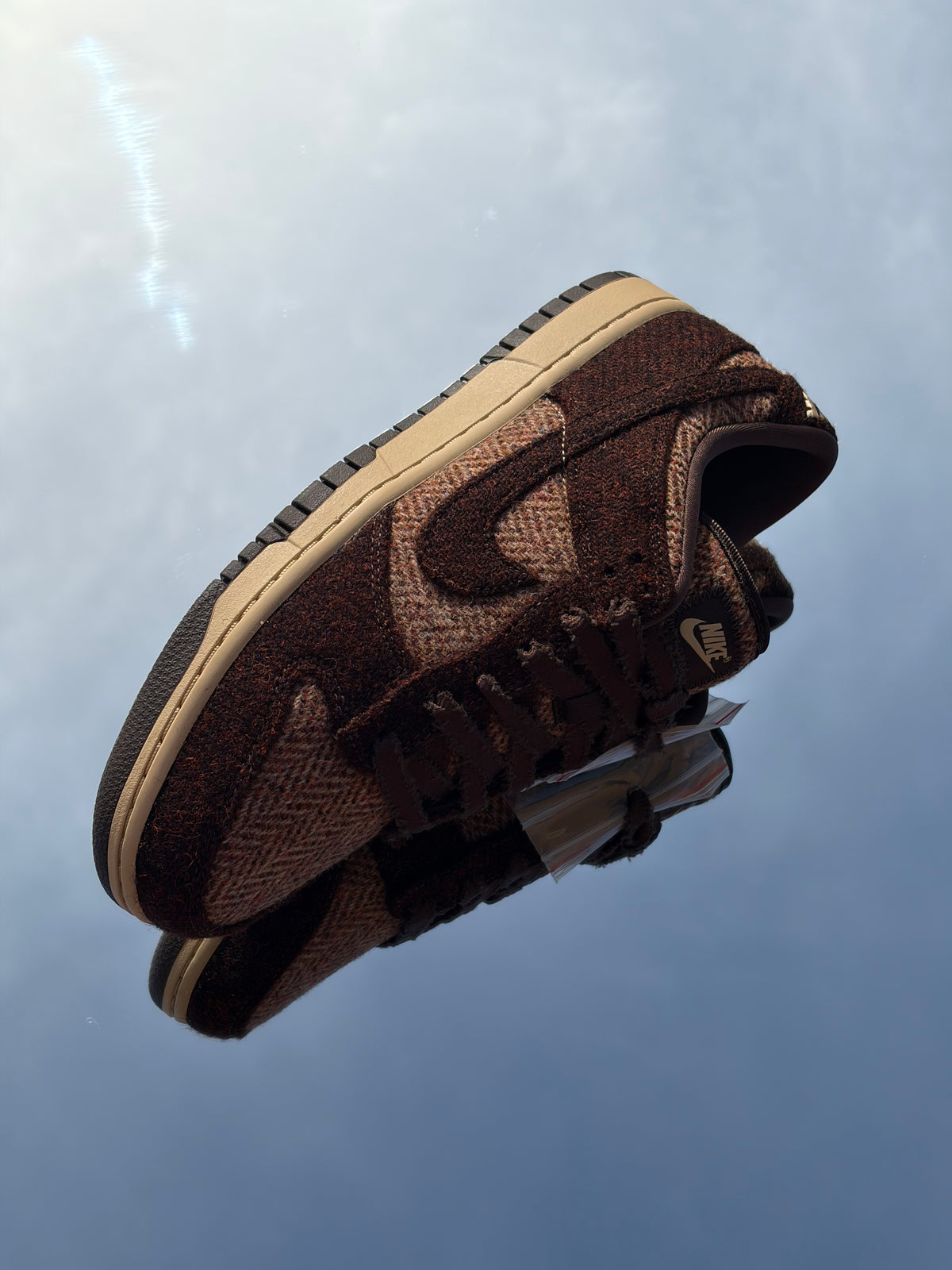 Nike Dunk Low QS X Harris Tweed Sesame Baroque Brown - Taille 42,5
