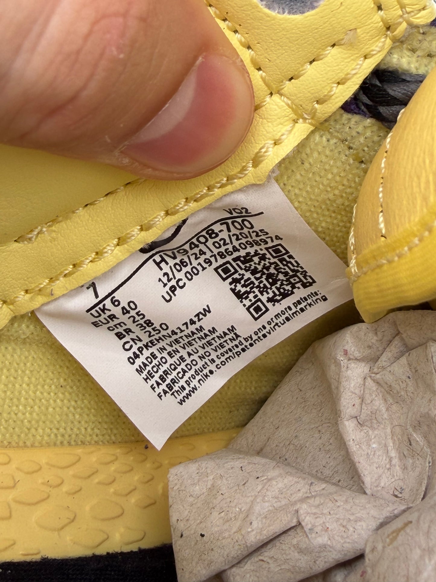Nike Air Force 1 Mamba Mentality X Kobe Bryant - Taille 40