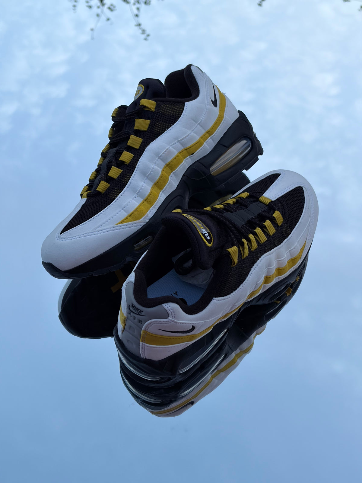 Nike Air Max 95 Big Bubble White Black Saffron Quartz - Taille 39